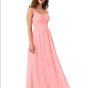 Azazie Flamingo Pink Raine Formal Dress